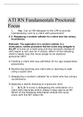 ATI RN Fundamentals Proctored Focus
