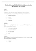 Walden University NURS 6501N Week 3 Quiz &ndash; Question and Answers &ndash; Set 2 &lpar;Latest&rpar;&period;