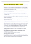 PRN 1032 Final Exam Study Guide &lpar;A&plus; Graded&rpar;