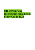 NR-599 Nursing Informatics Final Exam Study Guide 2023