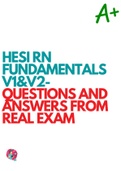HESI RN FUNDAMENTALS V1&V2-QUESTIONS AND ANSWERS FROM REAL EXAM