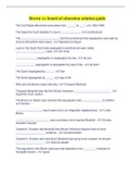 Brown vs&period; board of education solution guide