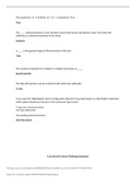 CSIS 208 Final Exam Questions and Answers- Fullerton College