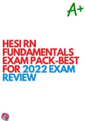  HESI RN FUNDAMENTALS EXAM 2022-2023