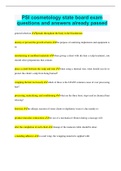 PSI cosmetology state board exam questions and answers already passed&lbrack;DOWNLOAD TO PASS&rsqb;