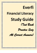 Everfi Financial Literacy Study Guide &lpar;Test Bank Practice Quiz All Correct Answers&rpar;