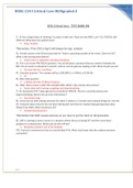 HESI Critical Care TEST BANK RN 50 questions with answers  graded A&plus;