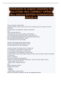 introduction to organic chemistry ALL SOLUTION 100&percnt; CORRECT SPRING FALL-2023&sol;24 EDITION GUARANTEED GRADE A&plus;