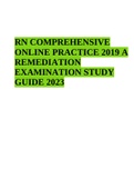RN COMPREHENSIVE ONLINE PRACTICE 2019 A REMEDIATION EXAMINATION STUDY GUIDE 2023