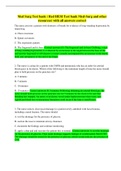 Med Surg Test bank &lpar; Red HESI Test bank Med-Surg and other resources&rpar; with all answers correct