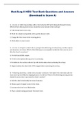 HESI MED-SURG BUNDLED EXAMS &lpar;100&percnt; CORRECT&rpar; WITH COMPLETE SOLUTIONS&comma; DOWNLOAD TO SCORE A