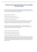 MED&sol;SURG NCLEX-RN HESI PRACTICE QUESTIONS AND ANSWERS &lpar;VERIFIED ANSWERS&rpar;