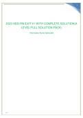 2023 HESI RN EXIT V1 WITH COMPLETE SOLUTION(A LEVEL FULL SOLUTION PACK)