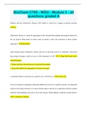 BioChem C785 - WGU - Module 2 - all questions graded A