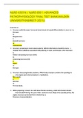 NURS-6501N &sol; NURS 6501&colon; ADVANCED  PATHOPHYSIOLOGY FINAL TEST BANK&colon;WALDEN  UNIVERSITY&lpar;NEWEST-2021&rpar;&rpar;