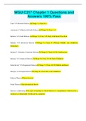 WGU C217 Chapter 1 Questions and Answers 100&percnt; Pass