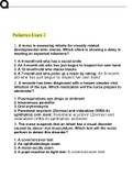 RNSG 2201 - Pediatrics Exam 2 Study Guide.