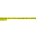NRNP 6566 week 1 to 5 Key Concepts &lpar;Q&A&rpar; Best for 2022&sol;2023 to Score A&plus;&period;