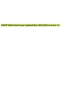NRNP 6566 Final Exam Updated Best 2022&sol;2023 to Score A&plus;&period;