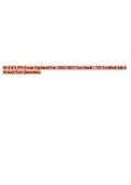NCLEX PN Exam Updated For 2022&sol;2023 Test Bank &vert; 725 Verified Q&A Actual Test Questions&period;