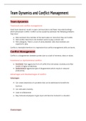 Team Dynamics and conflict management Business Studies Matric Notes 