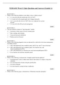 NURS 6541 Week 11 Quiz Questions and Answers (Graded A)