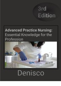 |Download| (Complete guide)Test Bank for Advanced Practice Nursing Essential Knowledge for the Profession 3rd Edition Denisco| Latest| 2023|