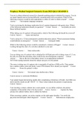 Prophecy Medical Surgical-Telemetry Exam 2023 Q&A GRADED A