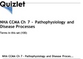  NHA CCMA Ch 7 - Pathophysiology and Disease Processes Terms in this set (100)