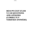 HESI PN EXIT EXAM V3 110 QUESTIONS AND ANSWERS &lpar;CORRECTLY VERIFIED ANSWERS&rpar;