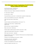 NHA Phlebotomy Practice Examination&vert; 127 QUESTIONS&vert; WITH COMPLETE SOLUTIONS