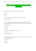 ATI TEAS 7 MATHEMATICS EXAMS 2022-2023 QUESTIONS AND ANSWERS 6 DIFFERENT VERSIONS PLUS STUDYGUIDE