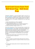 Excel Crash Course Exam from Wall Street Prep - Wall Street Prep Questions And Answers Updated 2023