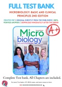 Test Bank Microbiology: Basic and Clinical Principles 2nd Edition By  Lourdes P. Norman-McKay Chapter 1-21 Updated Guide 2022 - 2023