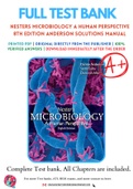 Nesters Microbiology A Human Perspective 8th Edition Anderson Solutions Manual