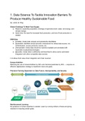 JADS Master - Data-Driven Food Value Chain Summary