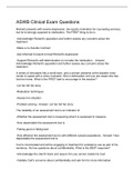 ASWB Clinical Exam Questions And Answers 