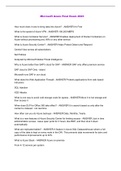 Microsoft Azure Final Exam 2023 
