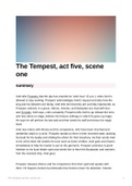 The Tempest Summary: act five, scene one 