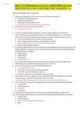 MSN 571 PHARMACOLOGY MIDTERM EXAM QUESTIONS AND ANSWERS 2022 GRADED A&plus;