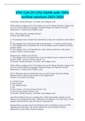 EPIC CLN 251&sol;252 EXAM-with 100&percnt; verified solutions-2023-2024
