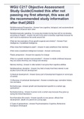 WGU C217 Objective Assessment Study Guide&lpar;Created this after not passing my first attempt&comma; this was all the recommended study information after that&excl;&rpar;2023