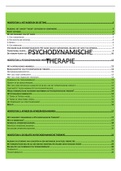 Samenvatting Psychodynamische therapie (keuzevak)