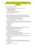 MSN 571 PHARMACOLOGY MIDTERM EXAM QUESTIONS AND ANSWERS 2022 GRADED A&plus; 100&percnt; CORRECT 