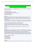 Integrated Exam 2 Practice Questions and Answers &lpar;With rationale&rpar; Latest 2022&sol;2023