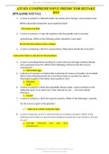ATI RN Comprehensive Predictor Retake 2019 GRADED A&plus; AND Guaranteed Pass WITH QUESTIONS AND ANSWERS