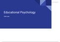 Educational Psychology Slides: Unit 1