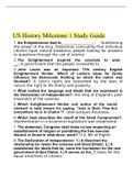 US History II Milestone 1 Study Guide