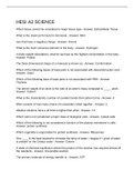 HESI A2 SCIENCE Questions And Answers 2023