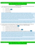 NURS 618 Disease Management I exam question and answers with rationale latest update 2022